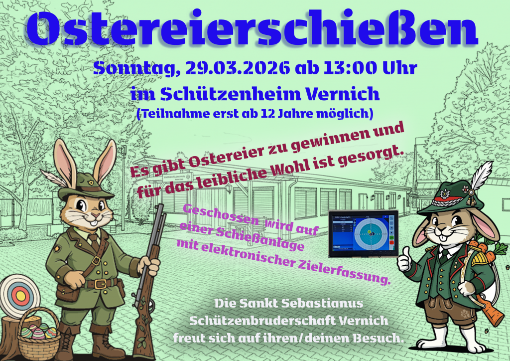Ostereierschießen 2026 @ Schützenheim Vernich